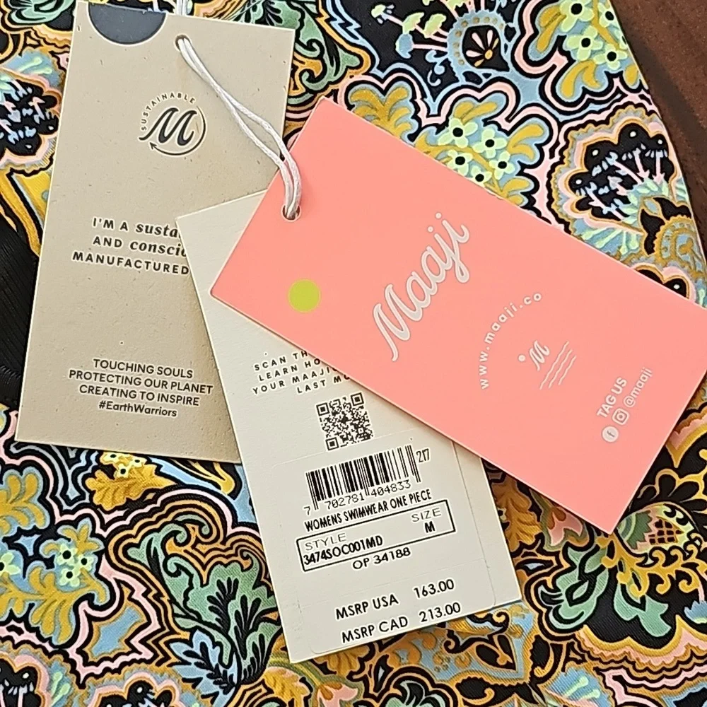 NWT❤️ MAAJI REVERSIBLE SWIMSUIT❤️ LUXURY BRAND❤️RETAIL PRICE $163.00! - Picture 12 of 13